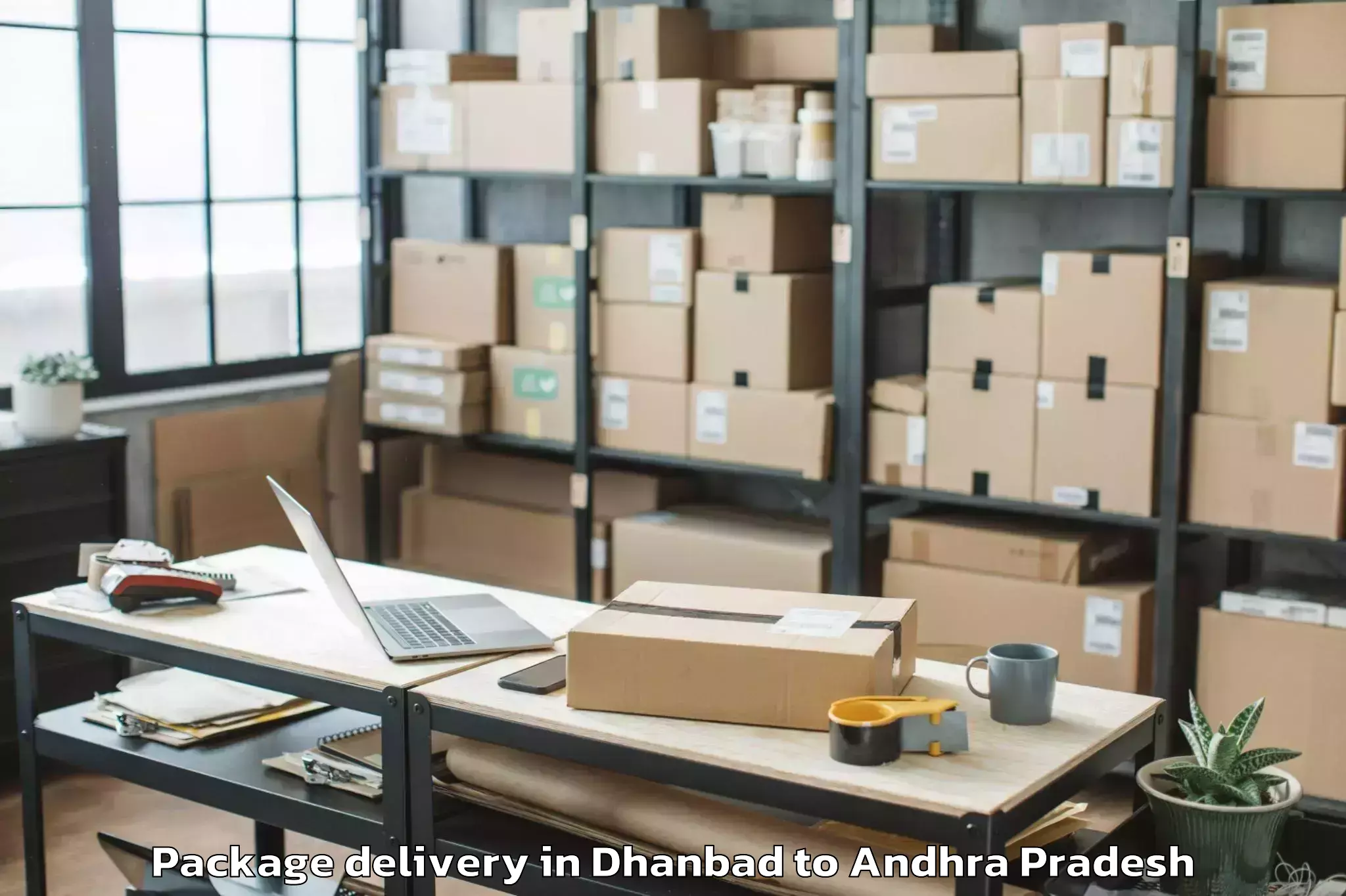 Top Dhanbad to Kakinada Rural Package Delivery Available